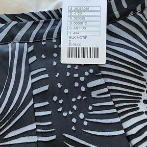 New Anthropologie Black Motif aline skirt